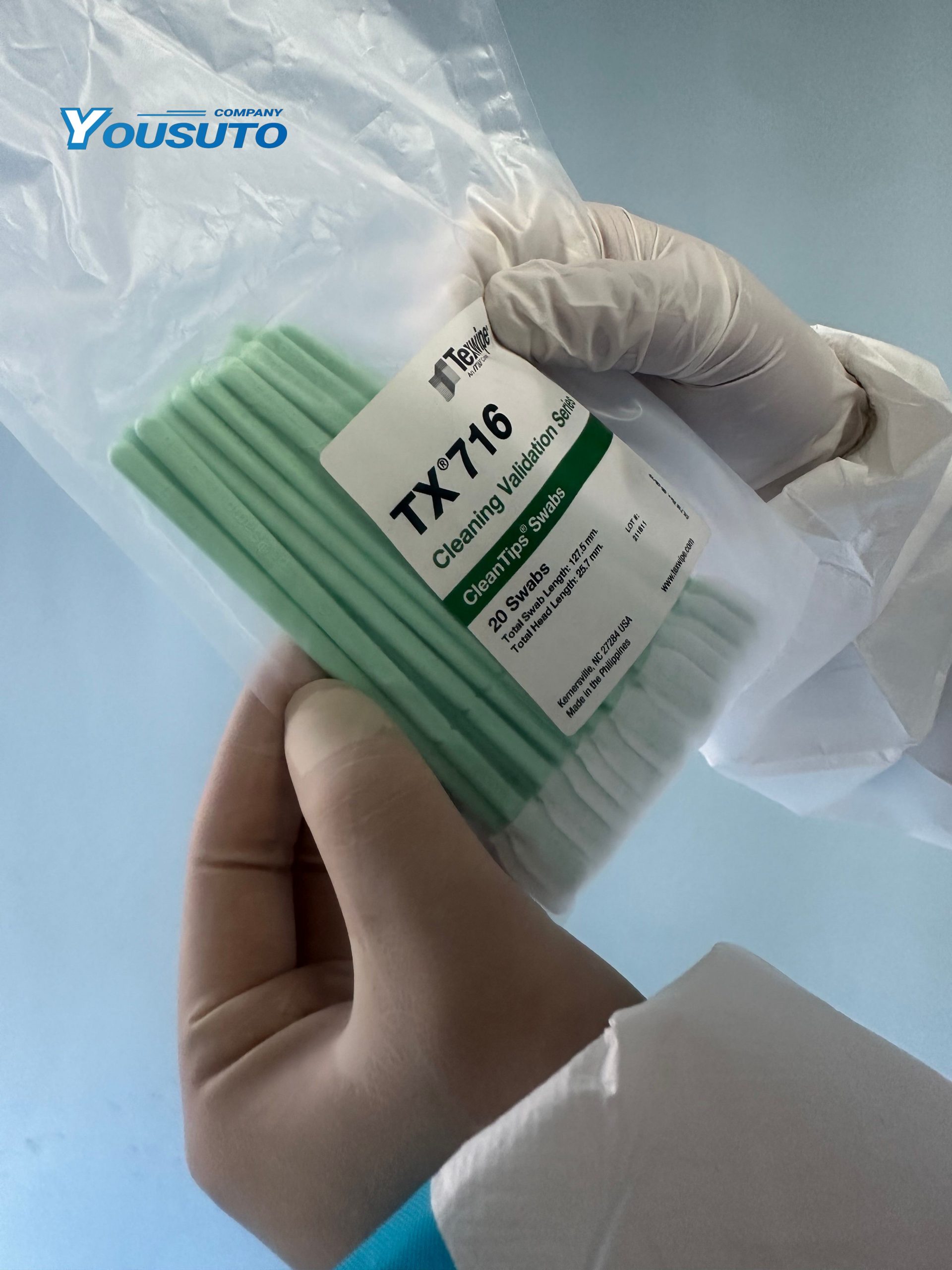 Texwipe Absorbond® Polyester Nonwoven TX716 Large Cleaning Verification Swab