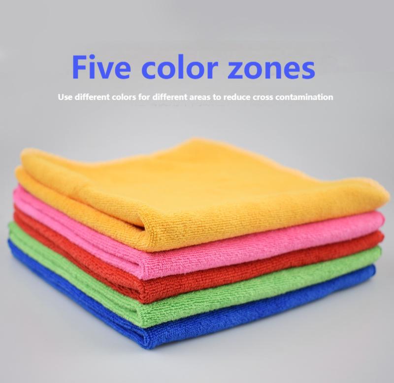 Five color zones Wholesale 300g Multi-Purpose Microfiber Towel Wipes