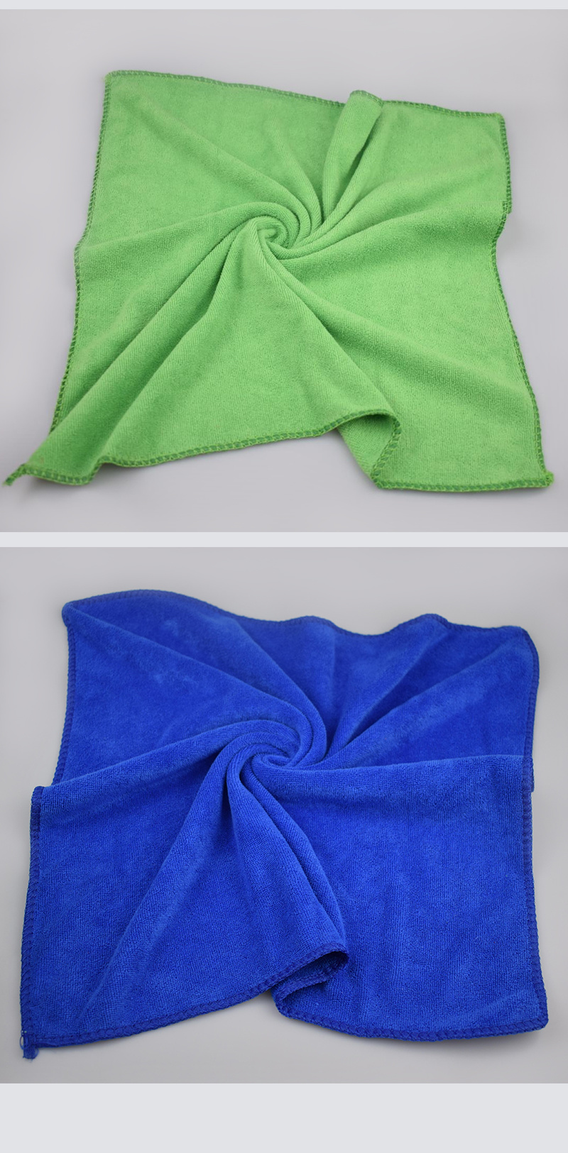 Microfiber wipes Cloths (blue and green)