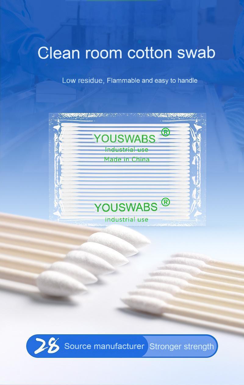 Clean room cotton swab