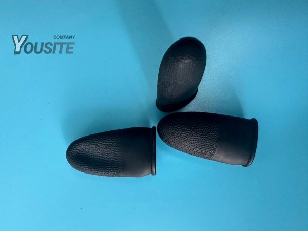 Suzuki ESD Static Black Latex Finger Cots