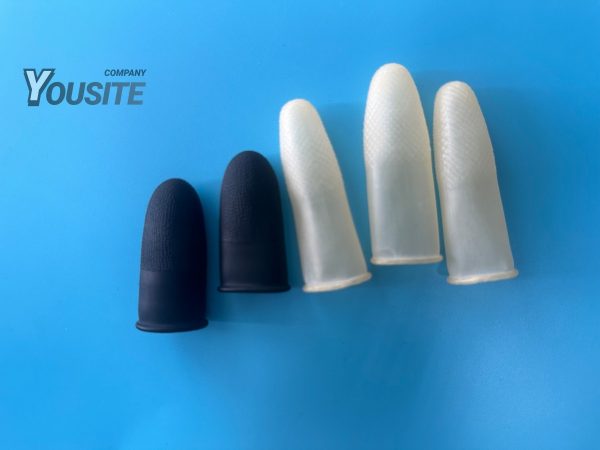 Suzuki ESD Static Black Latex Finger Cots (7)